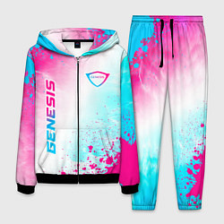 Костюм мужской Genesis neon gradient style вертикально, цвет: 3D-черный