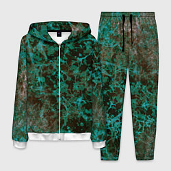 Костюм мужской Абстракция - водоросли, цвет: 3D-белый