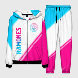 Костюм мужской Ramones neon gradient style вертикально, цвет: 3D-черный