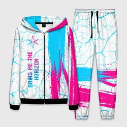 Костюм мужской Bring Me the Horizon neon gradient style по-вертик, цвет: 3D-черный