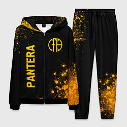 Костюм мужской Pantera - gold gradient вертикально, цвет: 3D-черный