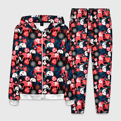 Костюм мужской Красные слоны, цвет: 3D-белый