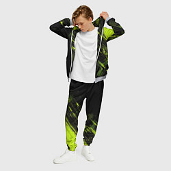 Костюм мужской Зеленая краска на черном фоне, цвет: 3D-меланж — фото 2
