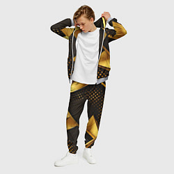 Костюм мужской Герб России на золотистой абстракции, цвет: 3D-меланж — фото 2