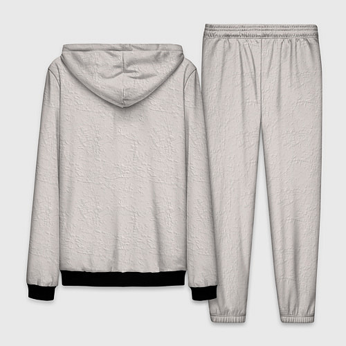 Мужской костюм Нежные розовые розы на стене / 3D-Черный – фото 2