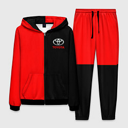 Костюм мужской Toyota car красно чёрный, цвет: 3D-черный
