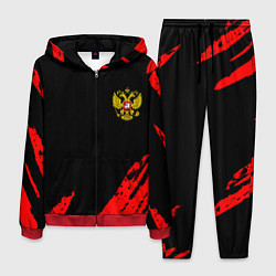 Костюм мужской Россия герб краски красные, цвет: 3D-красный