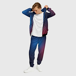 Костюм мужской Dark Souls неоновые соты, цвет: 3D-черный — фото 2