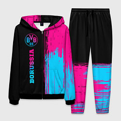 Костюм мужской Borussia - neon gradient по-вертикали, цвет: 3D-черный