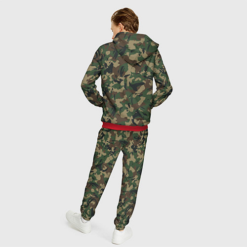Мужской костюм Классический лесной камуфляж / 3D-Красный – фото 4