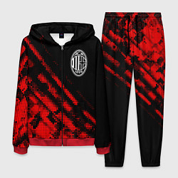 Костюм мужской AC Milan sport grunge, цвет: 3D-красный