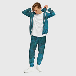 Костюм мужской Зеленые перья птицы, цвет: 3D-белый — фото 2