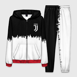 Костюм мужской Juventus белый огонь текстура, цвет: 3D-красный