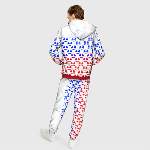 Мужской костюм Marshmello russia color / 3D-Красный – фото 4