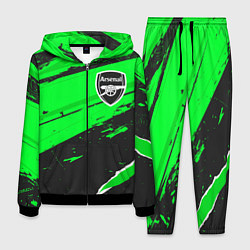 Костюм мужской Arsenal sport green, цвет: 3D-черный