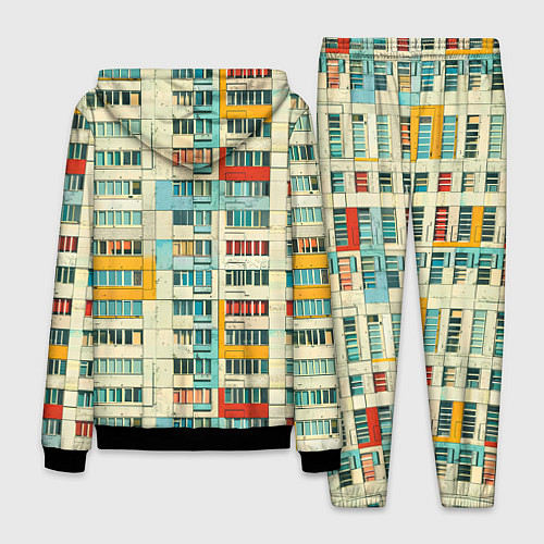 Мужской костюм Яркая панелька / 3D-Черный – фото 2