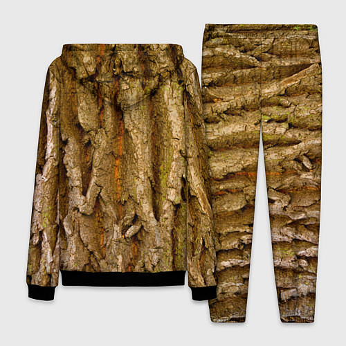Мужской костюм Кора дерева текстура / 3D-Черный – фото 2