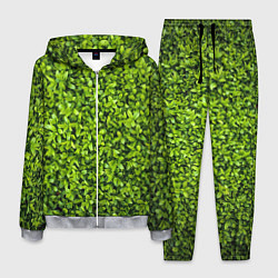Костюм мужской Зелёная трава листья, цвет: 3D-меланж