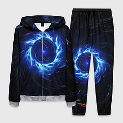 Мужской костюм Синяя магическая абстракция