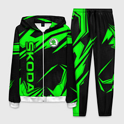 Костюм мужской Skoda - green uniform, цвет: 3D-белый