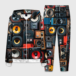 Костюм мужской Audio speaker, цвет: 3D-белый