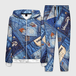 Костюм мужской Vanguard jeans patchwork - ai art, цвет: 3D-белый