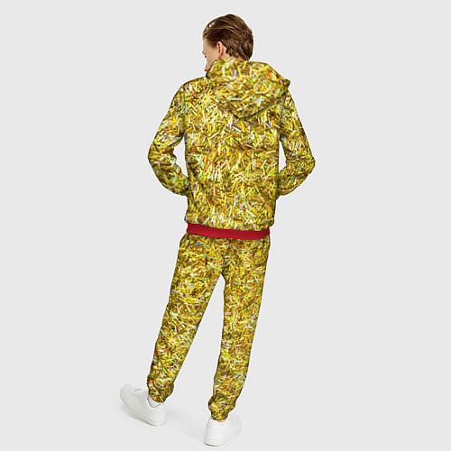 Мужской костюм Золотые ленточки / 3D-Красный – фото 4