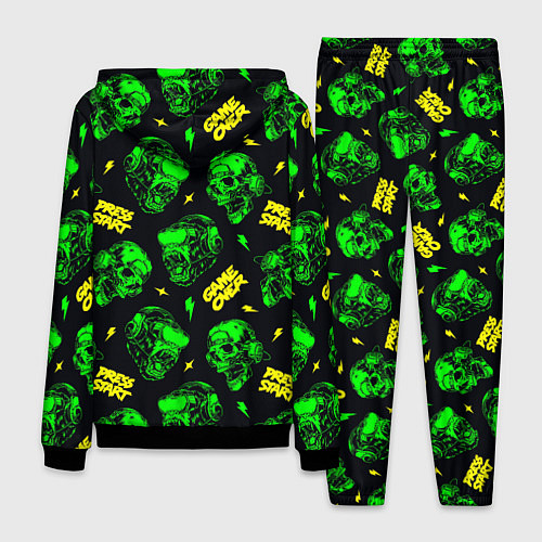 Мужской костюм Game over press start / 3D-Черный – фото 2