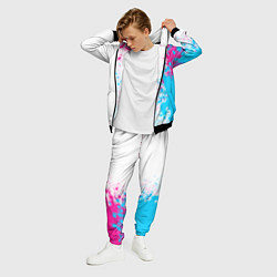 Костюм мужской Sporting neon gradient style по-вертикали, цвет: 3D-черный — фото 2