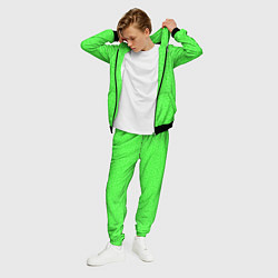 Костюм мужской Яркий салатовый кислотный, цвет: 3D-черный — фото 2