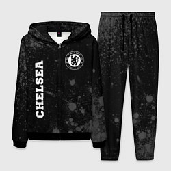 Костюм мужской Chelsea sport на темном фоне вертикально, цвет: 3D-черный