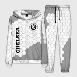 Костюм мужской Chelsea sport на светлом фоне вертикально, цвет: 3D-белый