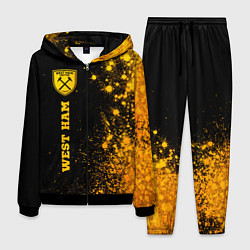 Костюм мужской West Ham - gold gradient по-вертикали, цвет: 3D-черный