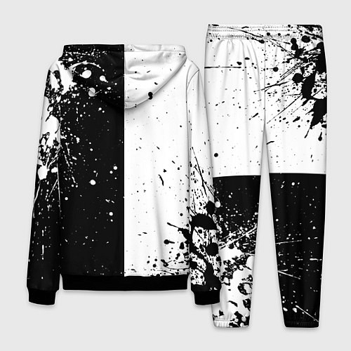 Мужской костюм Assasins Creed - black and white / 3D-Черный – фото 2