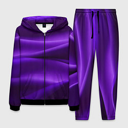 Костюм мужской Фиолетовый шелк, цвет: 3D-черный