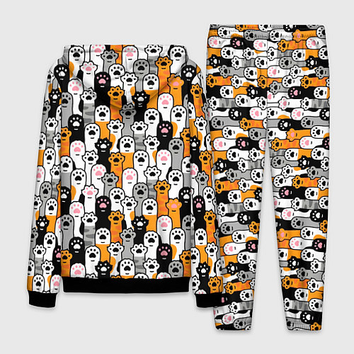 Мужской костюм Кошачьи лапы / 3D-Черный – фото 2