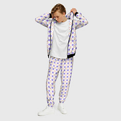 Костюм мужской Красивый узор цветочки, цвет: 3D-черный — фото 2