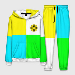 Костюм мужской Borussia color cport, цвет: 3D-белый