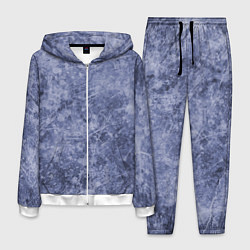 Мужской костюм Абстракция - синий лёд