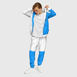 Костюм мужской BMW sport blue white, цвет: 3D-белый — фото 2