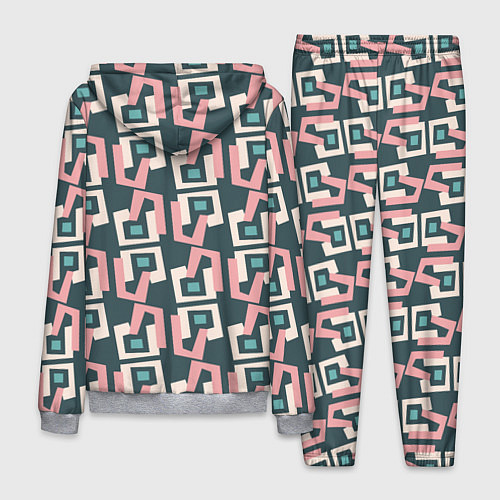 Мужской костюм Геометрическая ретро абстракция / 3D-Меланж – фото 2