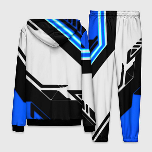 Мужской костюм Россия геометрия текстура / 3D-Черный – фото 2