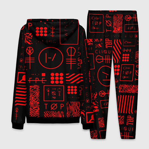 Мужской костюм Twenty one pilots pattern rock / 3D-Черный – фото 2