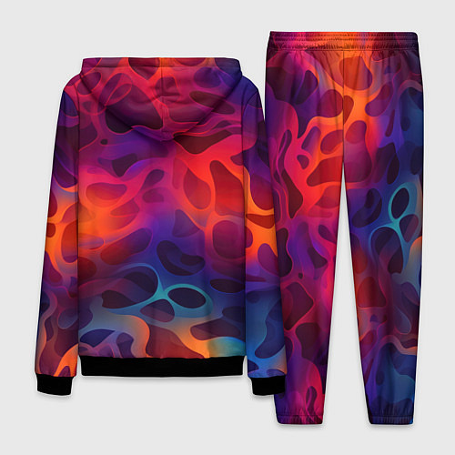 Мужской костюм Паттерн неоновой волны / 3D-Черный – фото 2