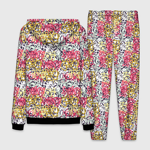 Мужской костюм Граффити с узорами / 3D-Черный – фото 2