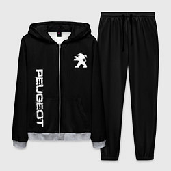 Костюм мужской Peugeot logo white, цвет: 3D-меланж