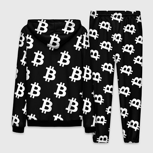 Мужской костюм Биткоин блокчейн / 3D-Черный – фото 2