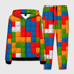 Костюм мужской Блоки цветового конструктора, цвет: 3D-черный