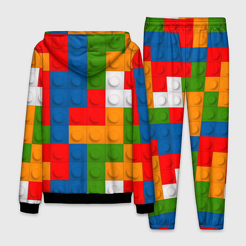 Мужской костюм Блоки цветового конструктора / 3D-Черный – фото 2