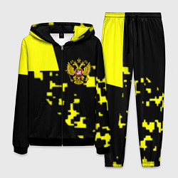 Костюм мужской Россия имперский стиль пиксели, цвет: 3D-черный